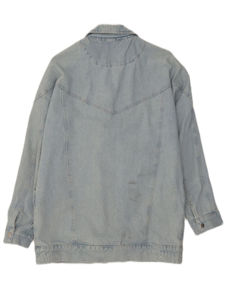 Vintage Womens Denim Jacket UK 14 Large Blue Cotton