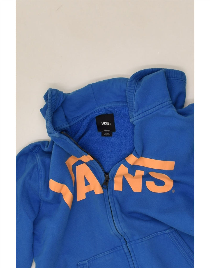 VANS Boys Graphic Zip Hoodie Sweater 12-13 Years Medium Blue | Vintage Vans | Thrift | Second-Hand Vans | Used Clothing | Messina Hembry 