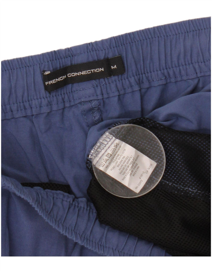 French Connection Mens Swimming Shorts Medium  Blue Cotton