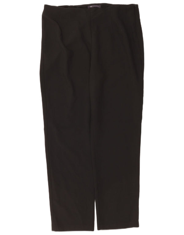 Marks & Spencer Womens Straight Casual Trousers UK 16 Large W36 L30 Black
