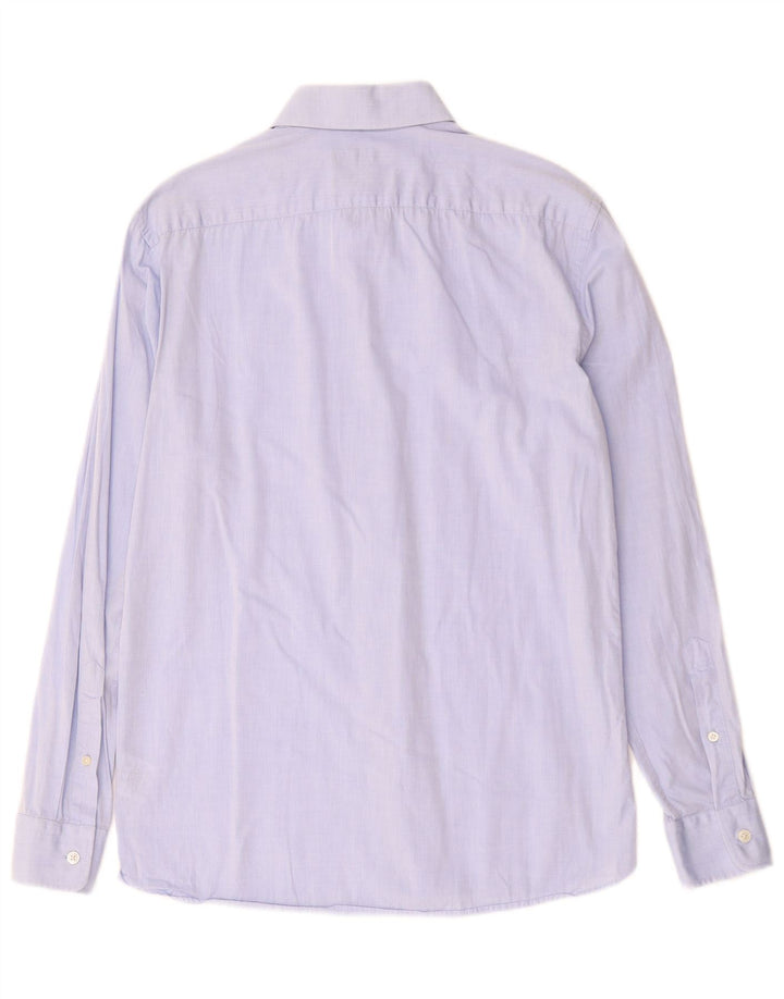 Jaeger Mens Shirt Size 15.5 Medium Blue Cotton