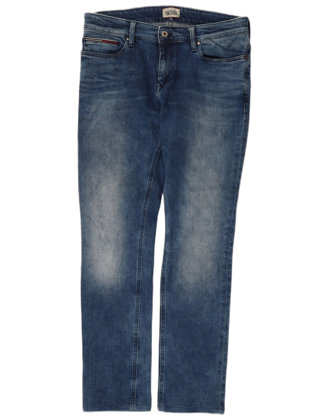 Tommy Hilfiger Mens Slim Jeans W32 L29 Blue Cotton