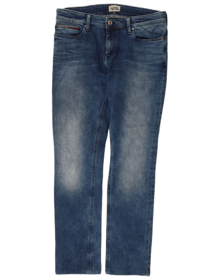 Tommy Hilfiger Mens Slim Jeans W32 L29 Blue Cotton