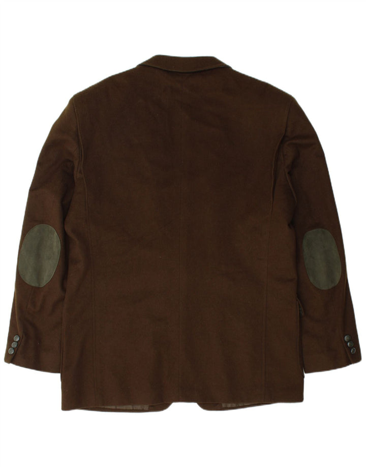 Steinbock Mens 2 Button Blazer Jacket EU 54 2XL Khaki New Wool