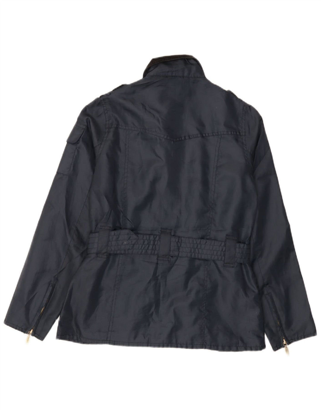 Barbour Womens Utility Jacket UK 10 Small Navy Blue Polyester