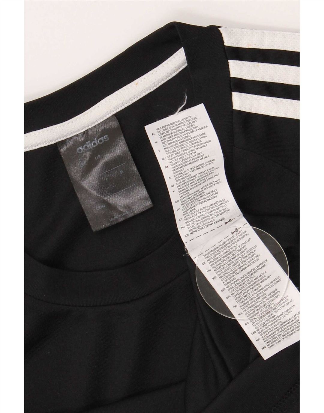 Adidas Mens Climalite T-Shirt Top Small Black Polyester