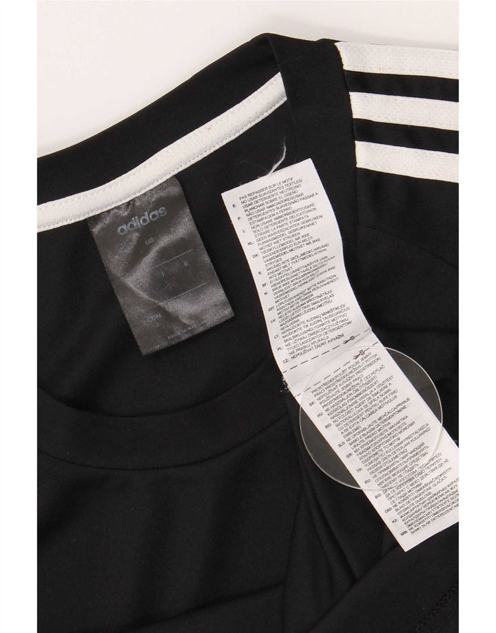 Adidas Mens Climalite T-Shirt Top Small Black Polyester