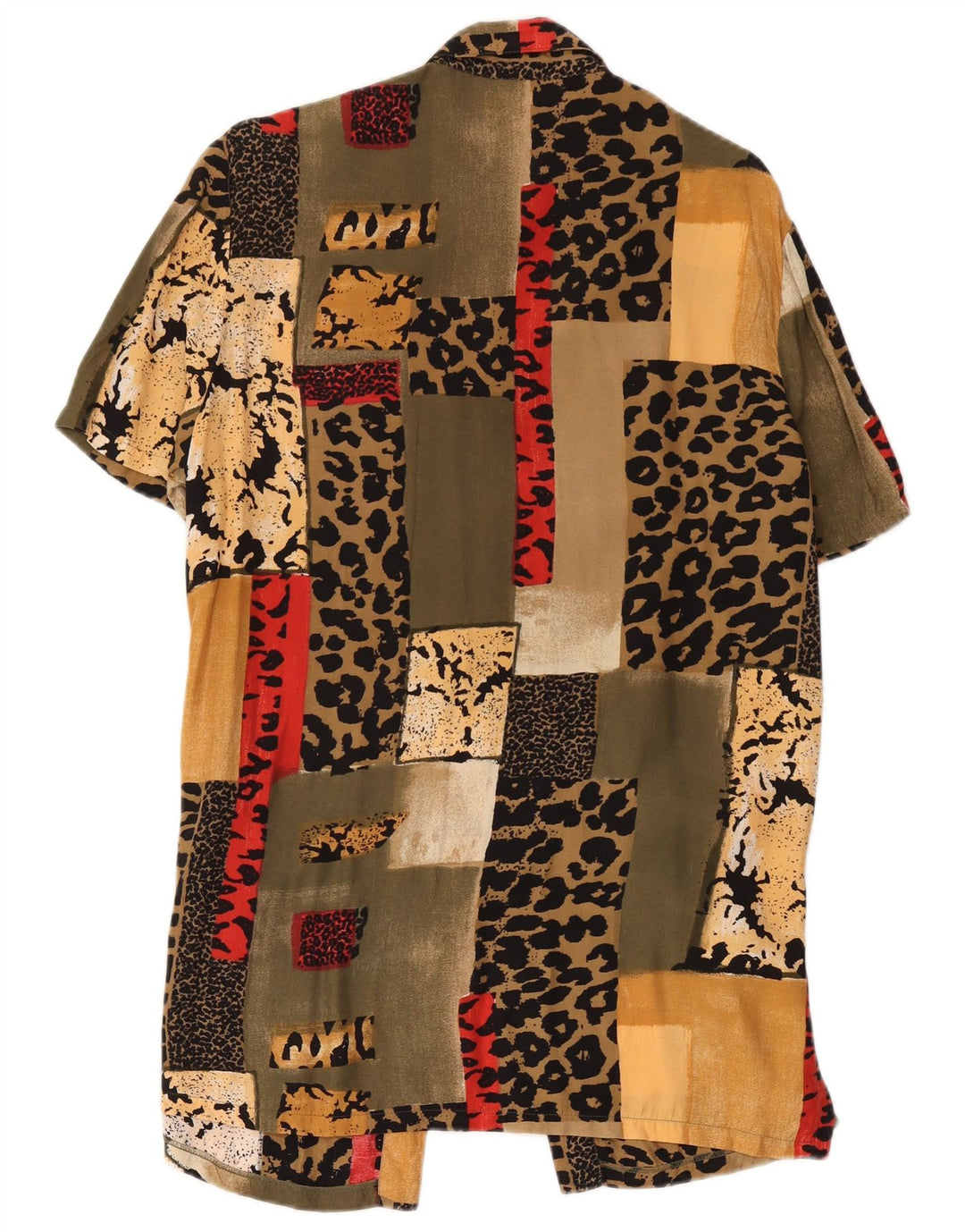 New Fast Womens Shirt Dress IT 42 Medium Multicoloured Patchwork Viscose