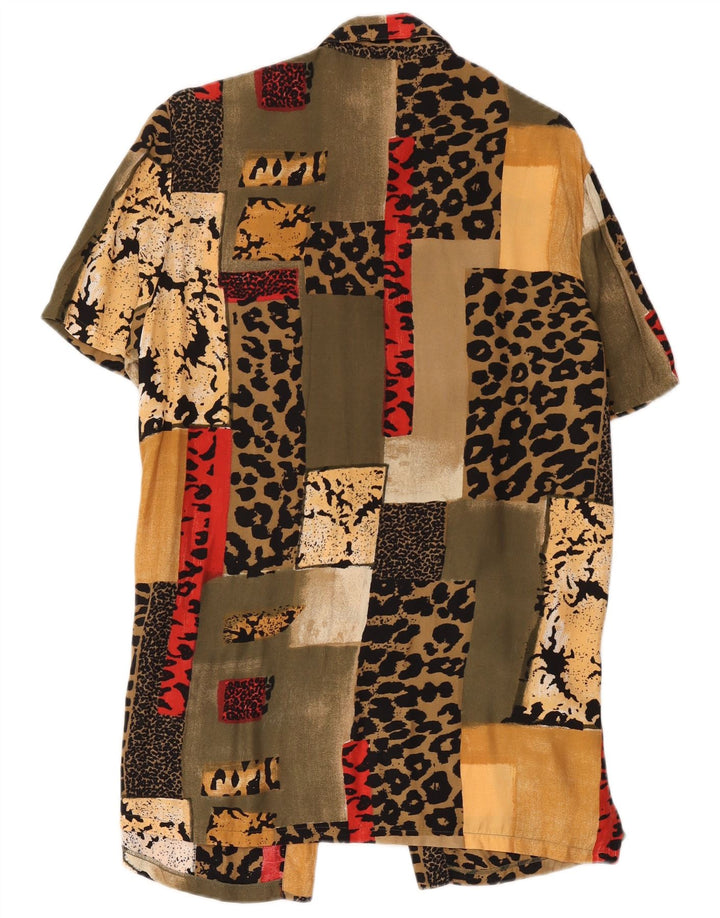 New Fast Womens Shirt Dress IT 42 Medium Multicoloured Patchwork Viscose