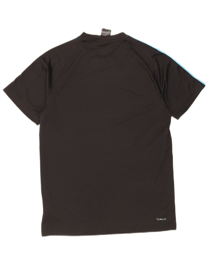 Adidas Mens Climalite T-Shirt Top Medium Black Polyester