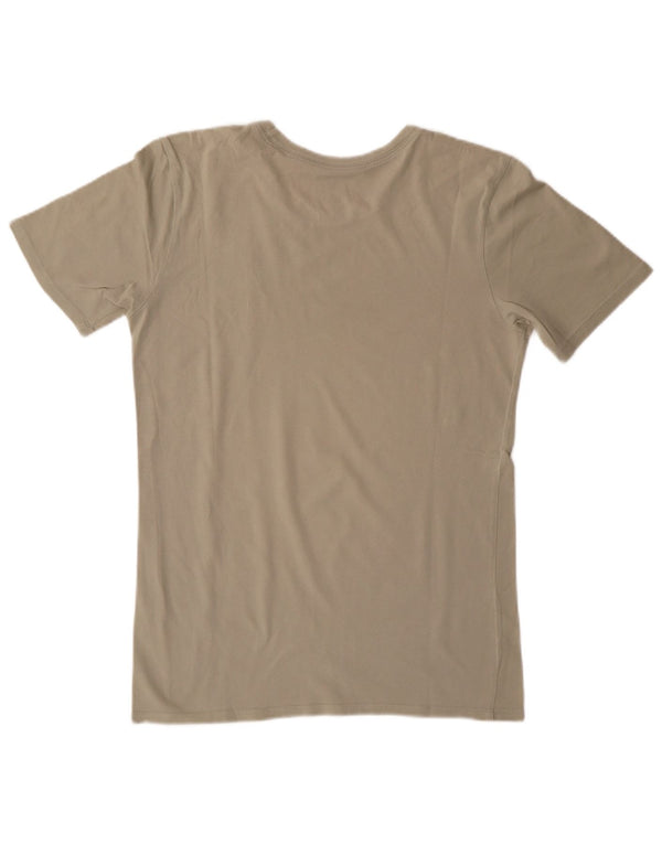 Jordan Mens T-Shirt Top Small Khaki Cotton