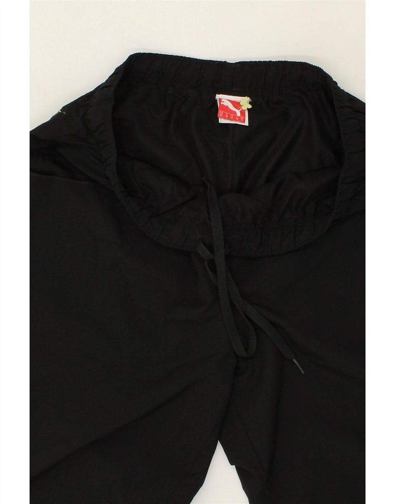 PUMA Womens Capri Tracksuit Trousers UK 12 Medium Black Polyester Vintage Puma and Second-Hand Puma from Messina Hembry 