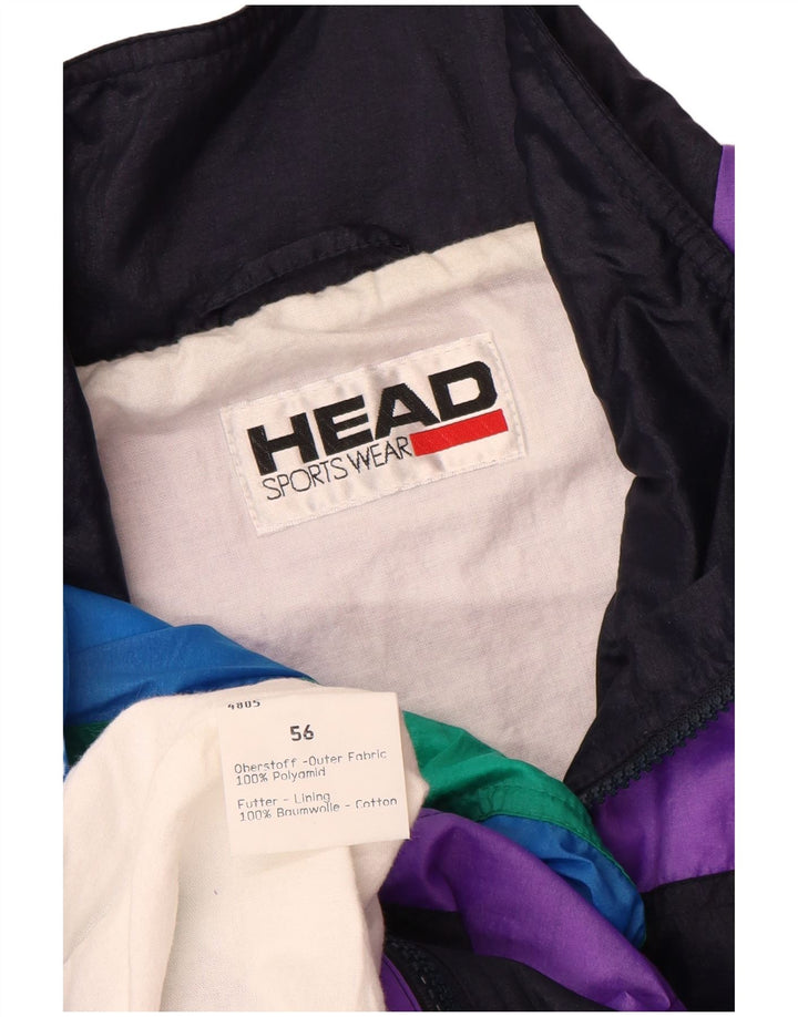 HEAD Mens Tracksuit Top Jacket IT 56 2XL Multicoloured Colourblock