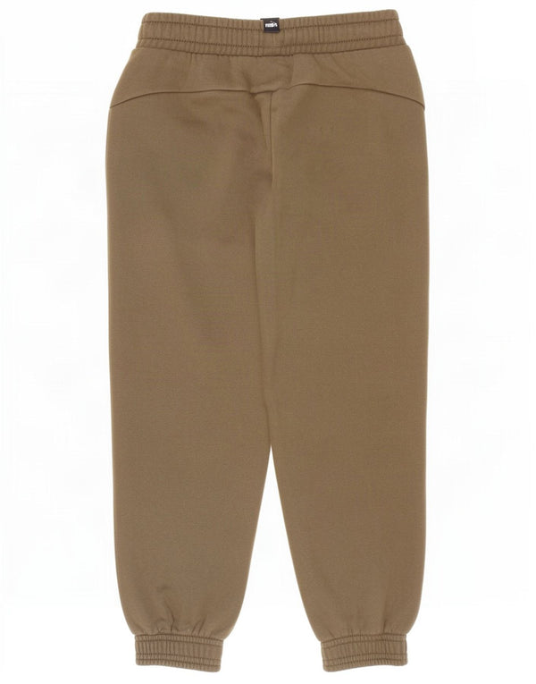 Puma Boys Graphic Tracksuit Trousers Joggers 7-8 Years Khaki