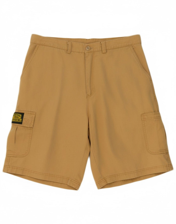 CAMEL Mens Cargo Shorts W34 Large Beige