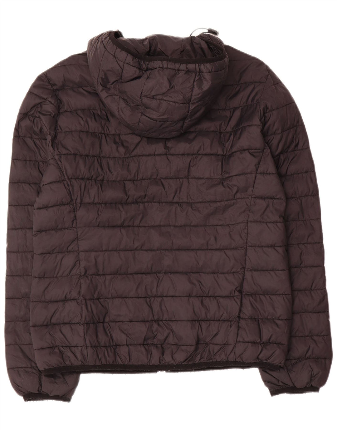 Carrera Womens Hooded Padded Jacket UK 16 Large Black Nylon