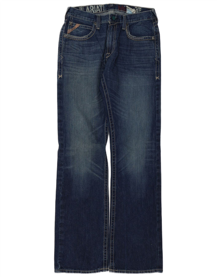 Ariat Womens Slim Bootcut Jeans W33 L38 Blue Cotton