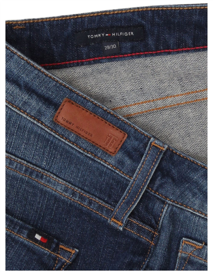 Tommy Hilfiger Womens Slim Jeans W29 L30 Blue Cotton