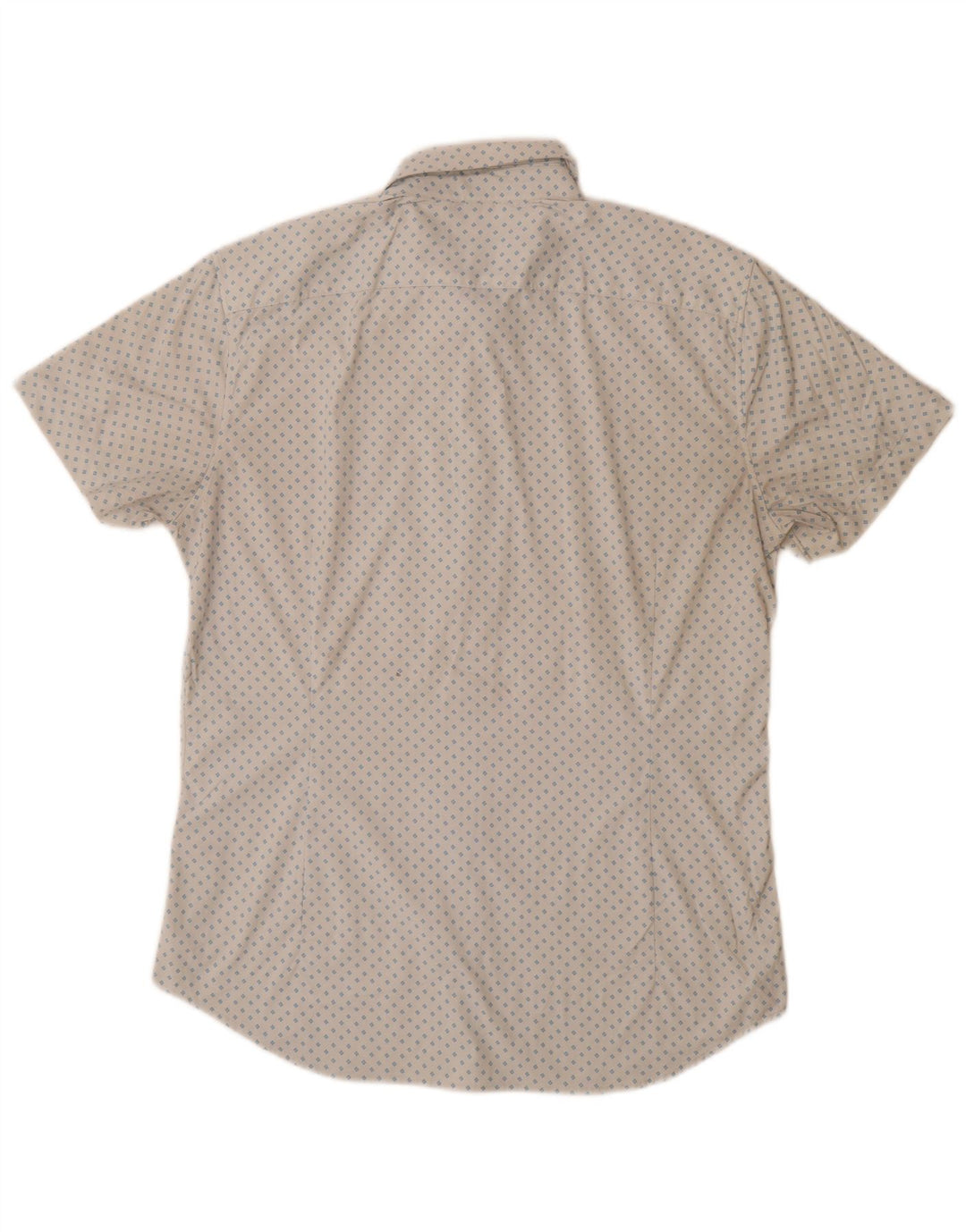 BONOBOS Mens Tailored Short Sleeve Shirt Large White Floral Nylon