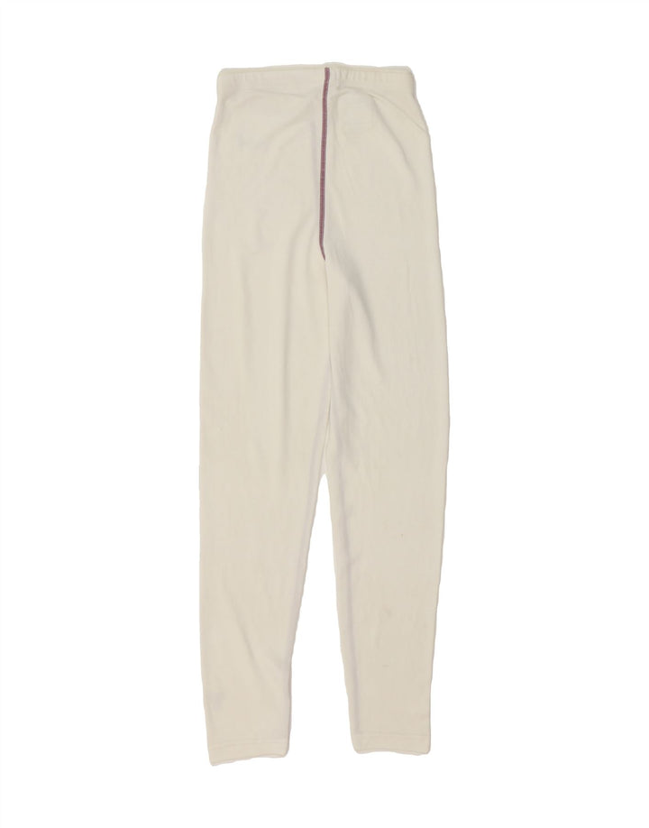 JACK WOLFSKIN Womens Leggings UK 10 Small  White Polyester Vintage Jack Wolfskin and Second-Hand Jack Wolfskin from Messina Hembry 