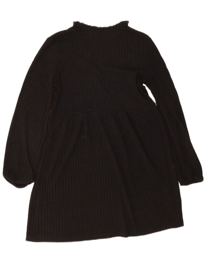 Zara Womens Jumper Dress UK 10 Small Black