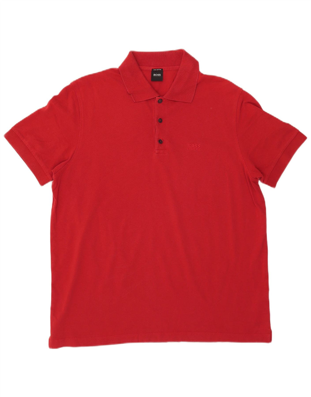 Hugo Boss Mens Polo Shirt XL Red Cotton