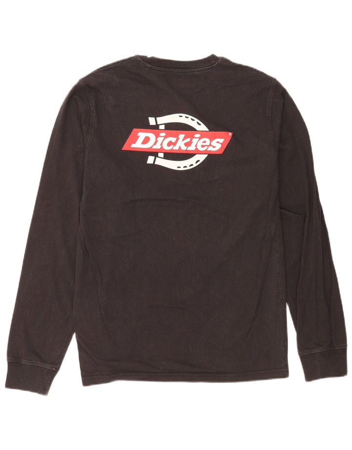 Dickies Mens Graphic Top Long Sleeve Small Black Cotton