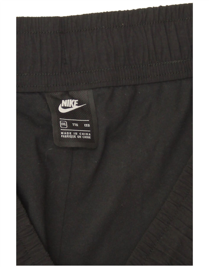 Nike Mens Tracksuit Trousers Joggers 2XL Black Colourblock Nylon