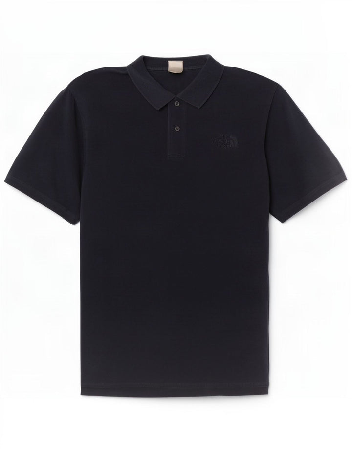 The North Face Mens Polo Shirt Medium Navy Blue Cotton