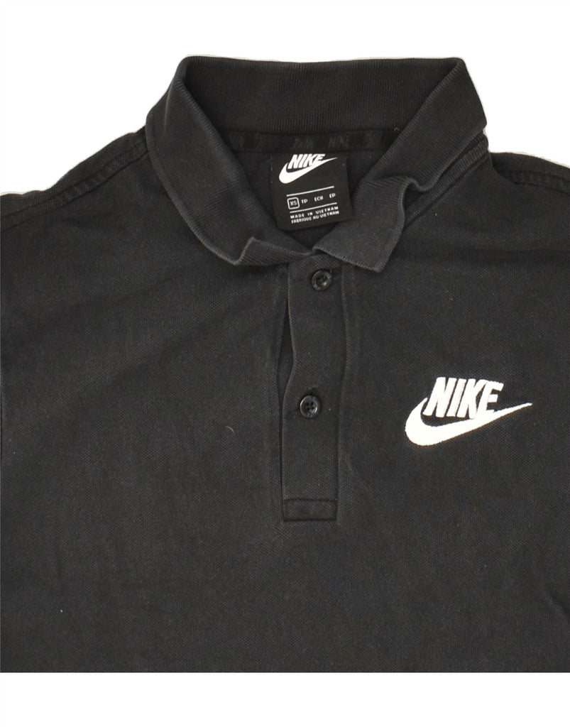 NIKE Mens Polo Shirt XS Black Cotton | Vintage Nike | Thrift | Second-Hand Nike | Used Clothing | Messina Hembry 