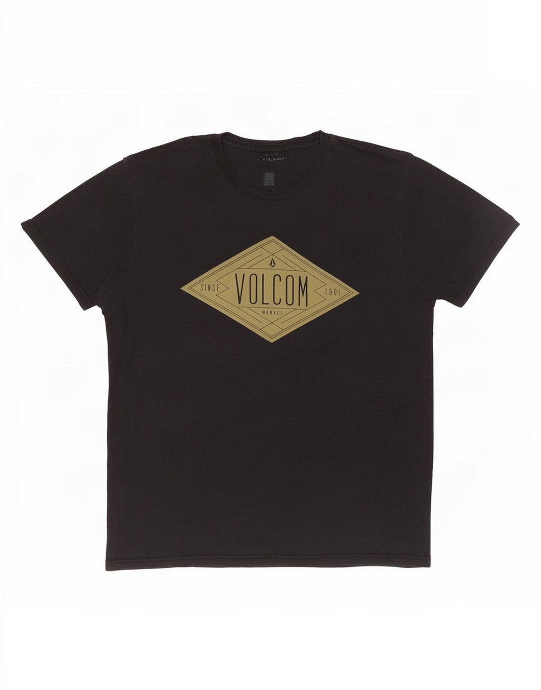 Volcom Mens Graphic T-Shirt Top Large Black Cotton