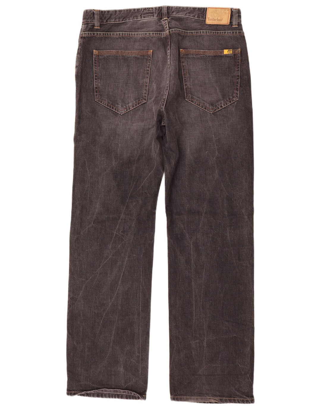 Timberland Mens Straight Jeans W38 L35 Grey Cotton