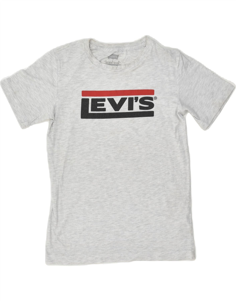 LEVI'S Boys Graphic T-Shirt Top 12-13 Years Large Grey Cotton | Vintage Levi's | Thrift | Second-Hand Levi's | Used Clothing | Messina Hembry 