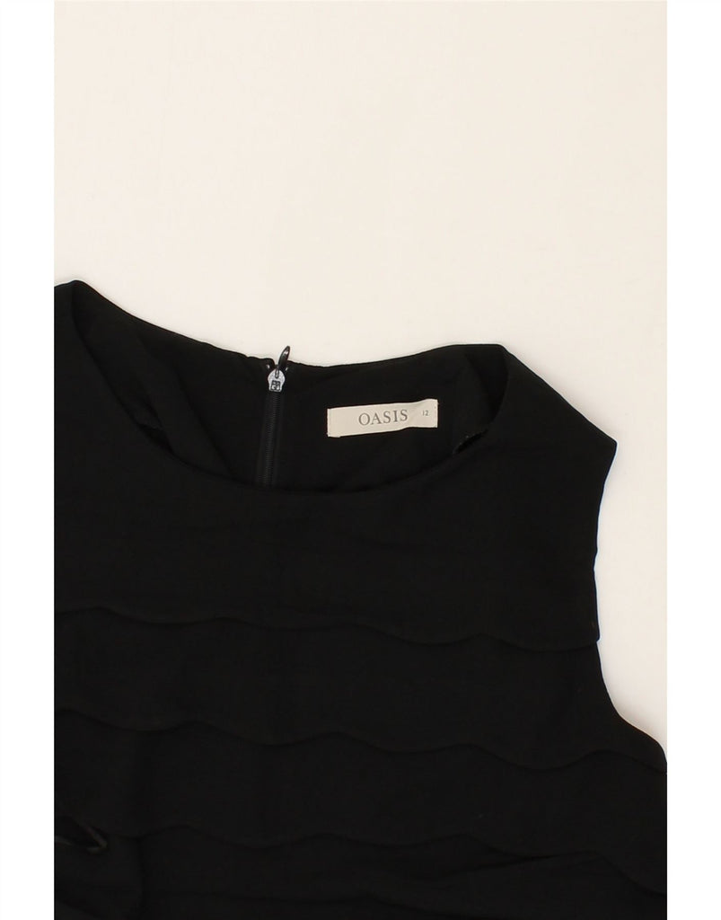 OASIS Womens Sleeveless Blouse Top UK 12 Medium Black Polyester Vintage Oasis and Second-Hand Oasis from Messina Hembry 