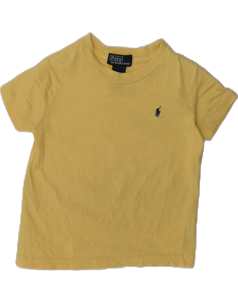 POLO RALPH LAUREN Baby Boys T-Shirt Top 18-24 Months Yellow Cotton | Vintage Polo Ralph Lauren | Thrift | Second-Hand Polo Ralph Lauren | Used Clothing | Messina Hembry 