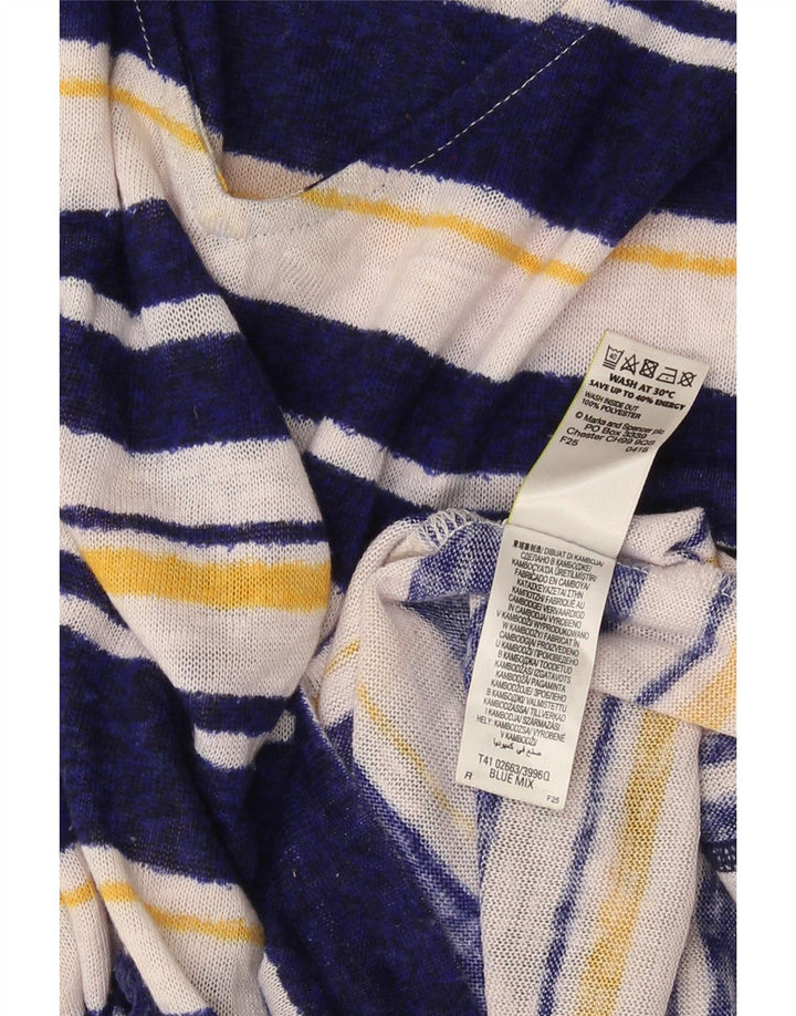 Marks & Spencer Womens 3/4 Sleeve Jumper Dress UK 10 Small Multicoloured
