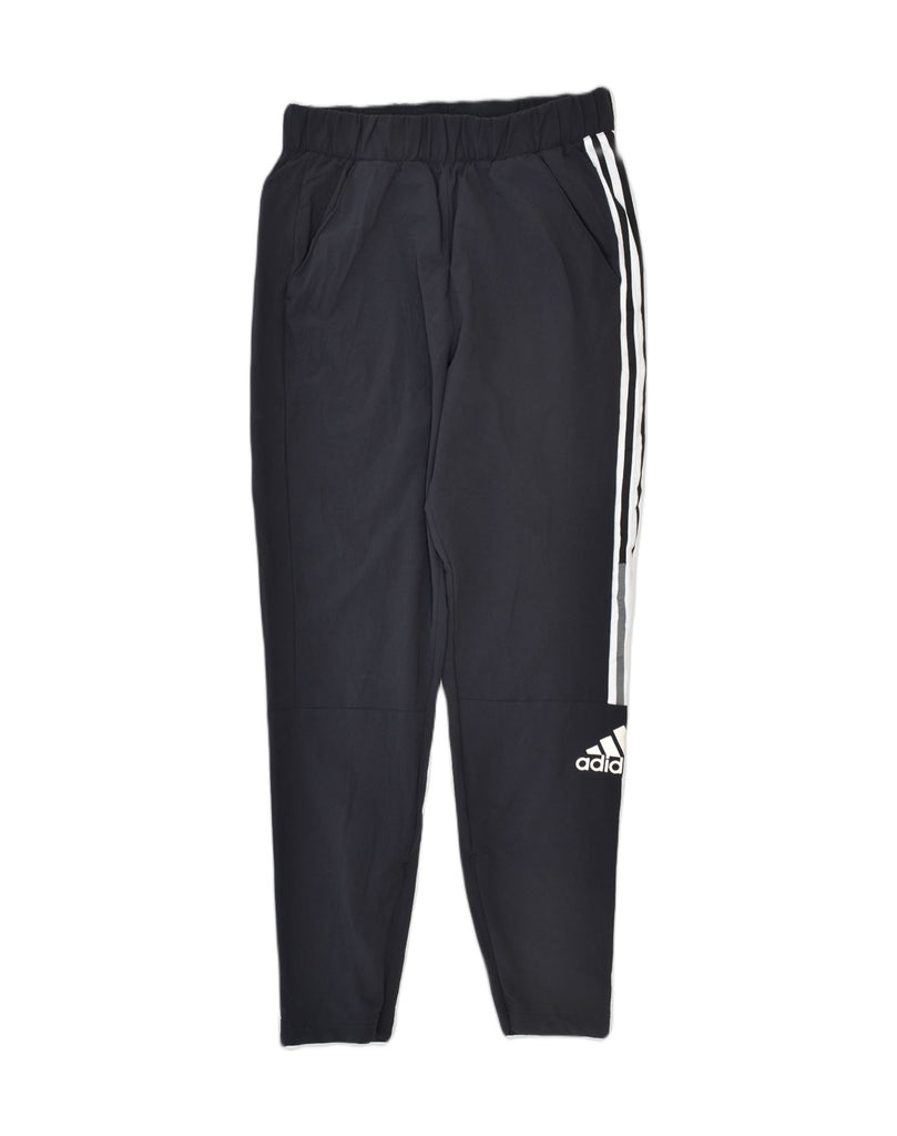 ADIDAS Womens Graphic Tracksuit Trousers Medium Black Polyester | Vintage | Thrift | Second-Hand | Used Clothing | Messina Hembry 