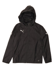 PUMA Boys Hooded Rain Jacket 13-14 Years  Black