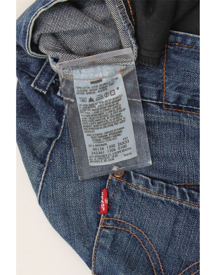 Levi's Womens Slim Jeans W26 L32 Blue Cotton