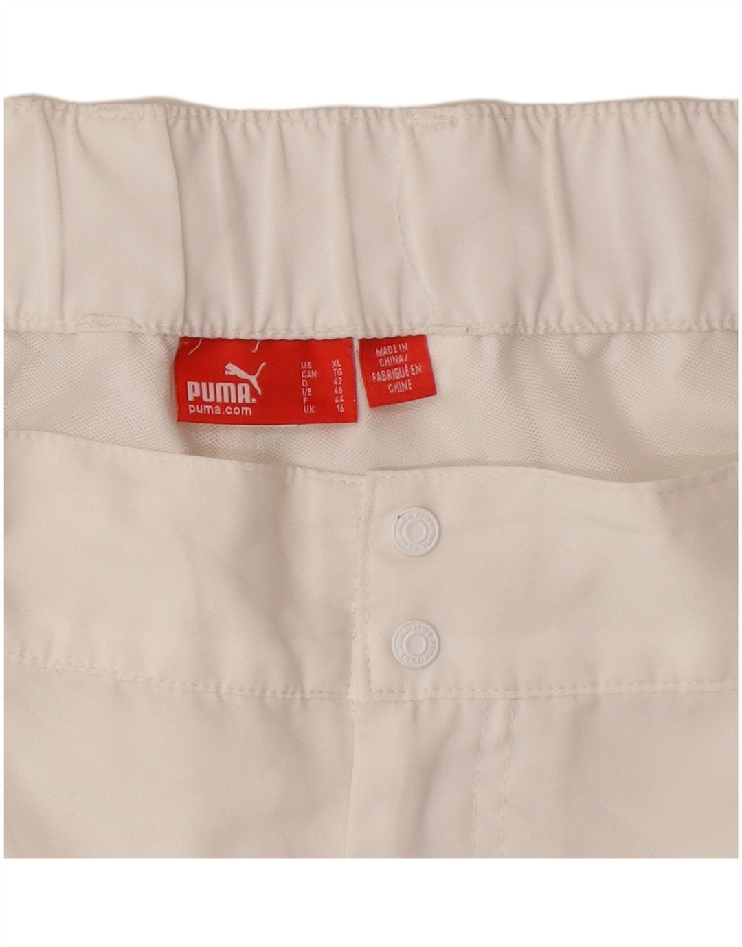 PUMA Womens Casual Shorts UK 16 Large W34 White