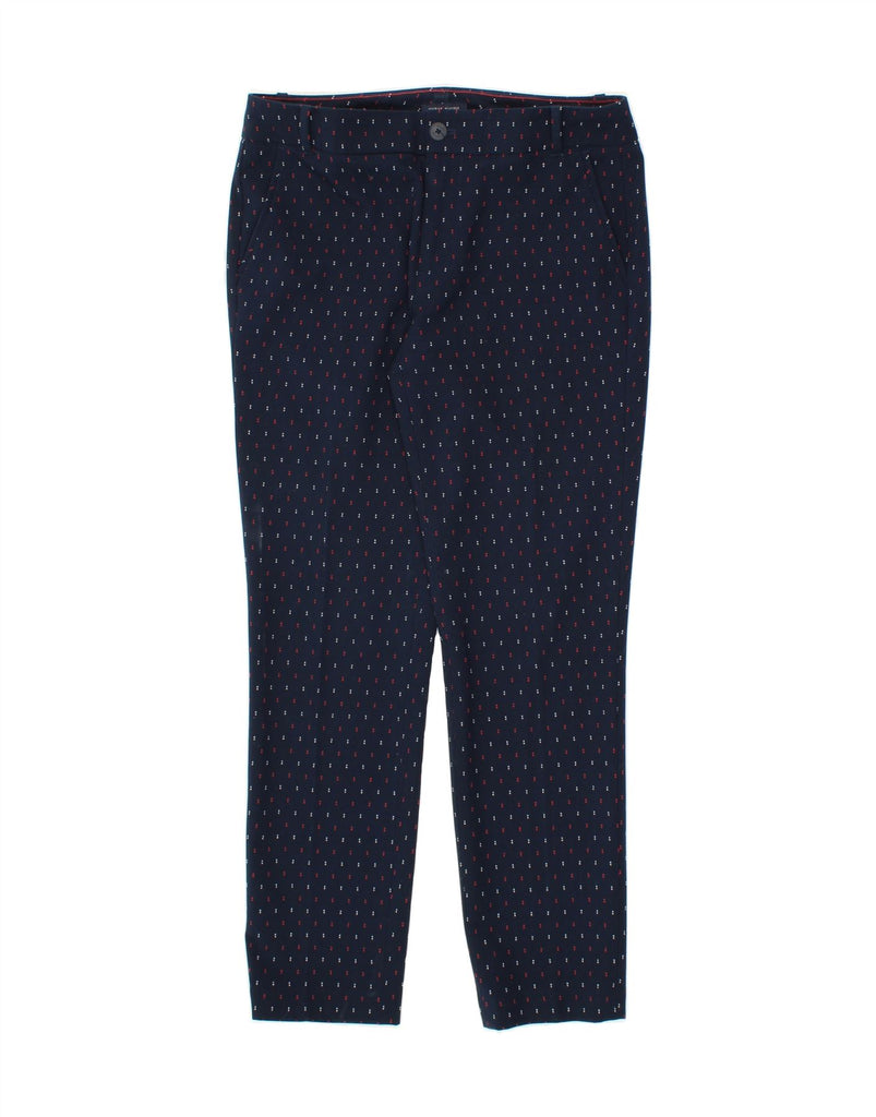 TOMMY HILFIGER Womens Casual Trousers US 6 Medium W32 L29 Navy Blue Vintage Tommy Hilfiger and Second-Hand Tommy Hilfiger from Messina Hembry 