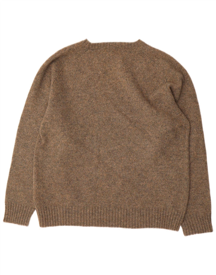 Kappa Mens Crew Neck Jumper Sweater XL Beige Flecked Wool