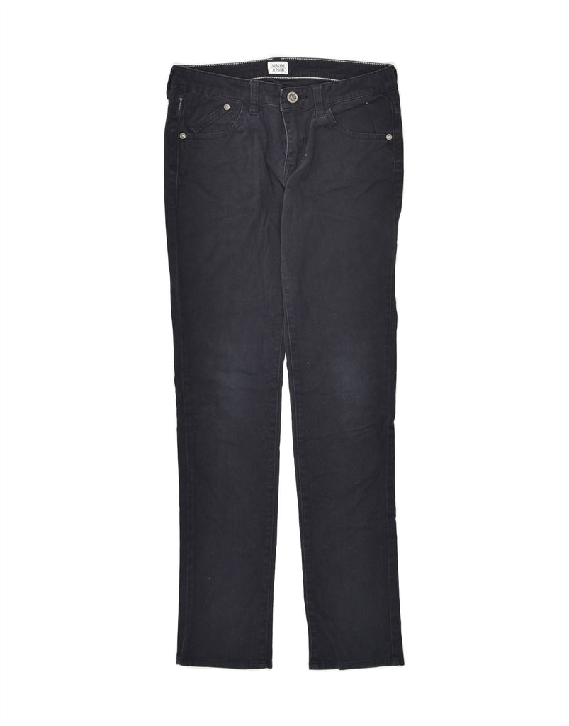 ARMANI JUNIOR Boys Slim Casual Trousers 11-12 Years W28 L30 Navy Blue | Vintage Armani Junior | Thrift | Second-Hand Armani Junior | Used Clothing | Messina Hembry 