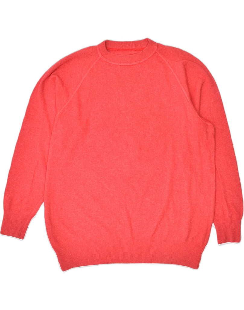 VINTAGE Mens Crew Neck Jumper Sweater XL Red Flecked Cotton Classic | Vintage | Thrift | Second-Hand | Used Clothing | Messina Hembry 