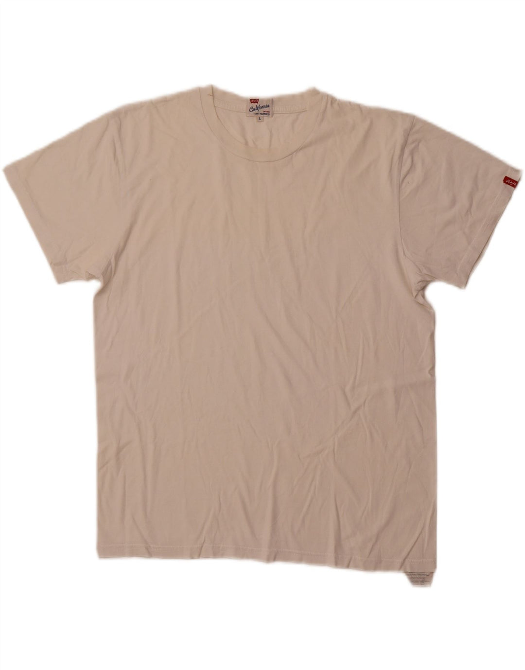 Levi's Womens T-Shirt Top UK 16 Large White Cotton