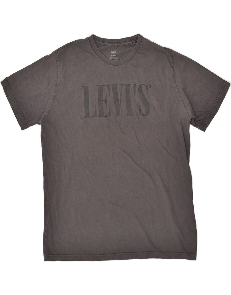 LEVI'S Mens Relaxed Fit Graphic T-Shirt Top Large Grey Cotton | Vintage Levi's | Thrift | Second-Hand Levi's | Used Clothing | Messina Hembry 