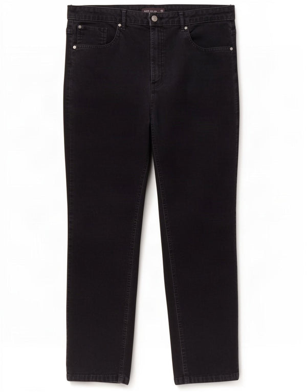 Marks & Spencer Womens High Waist Corduroy Trousers UK 18 XL W38 L27 Navy B
