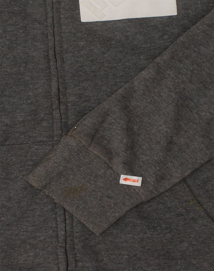 PUMA Boys Graphic Zip Hoodie Sweater 10-11 Years Medium Grey Cotton | Vintage Puma | Thrift | Second-Hand Puma | Used Clothing | Messina Hembry 