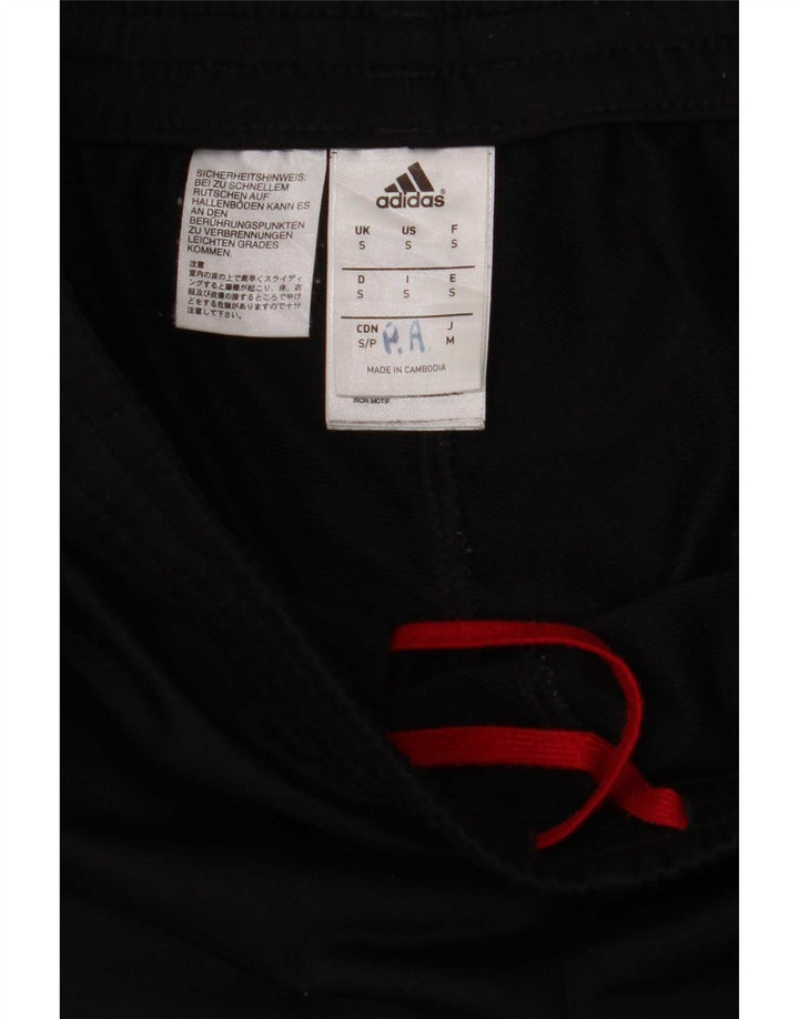 Adidas Mens Tracksuit Trousers Joggers Small Black Polyester