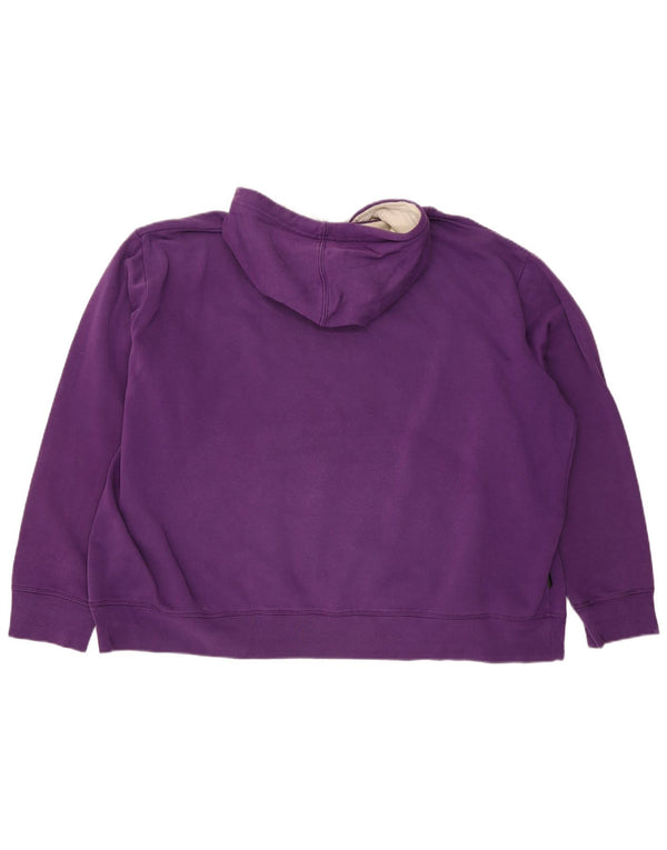 Kickers Mens Graphic Hoodie Jumper 2XL Purple